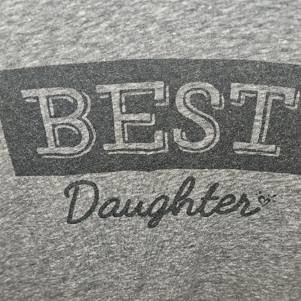 Justice Gray 'Best Daughter' Short Sleeve Tee Size 12
